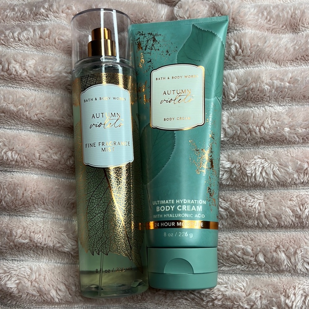 Bath and Body Works Autumn Violets Set